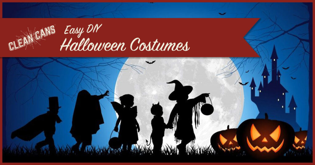 Easy DIY Halloween Costumes Clean Cans