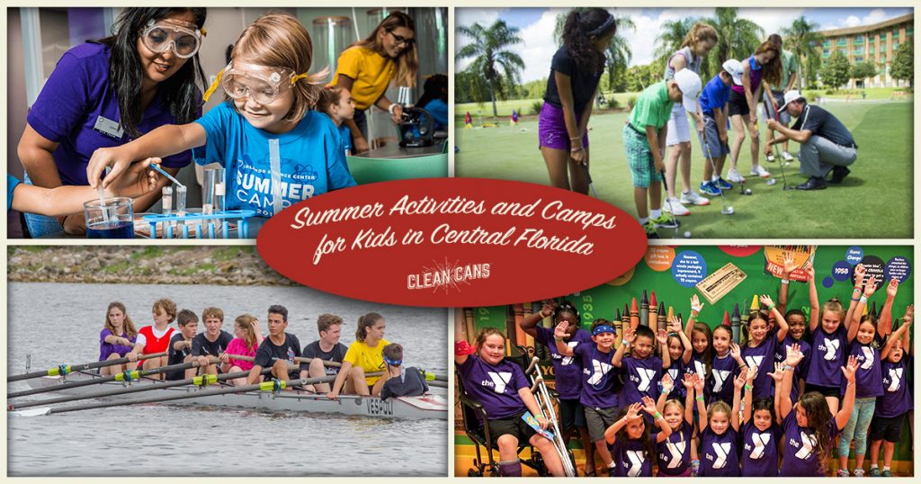 Summer Activities and Camps for Kids in Central Florida Clean Cans